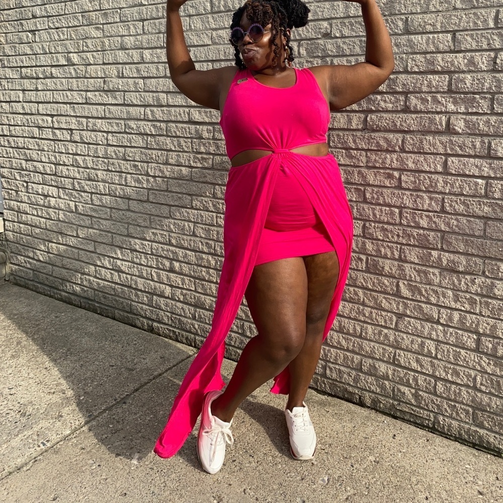 Everyday Goddess Dress twist front cutout maxi festival sundress